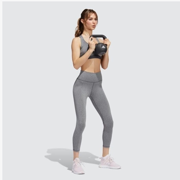 ADIDAS TIGHT FIT HIGH RISE YOGA TRAINING ATHLETIC 7/8 LEGGINGS PANTS SIZE 1X - Picture 2 of 8